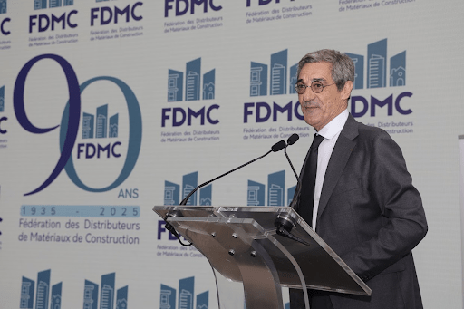 Le ministre Serge Papin faisant un discours à l'occasion des 90 ans de la FDMC