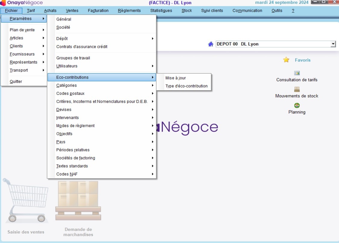 capture onaya negoce gestion des eco contribution