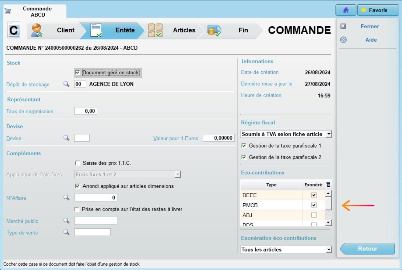 capture logiciel onaya negoce - gestion des eco contribution