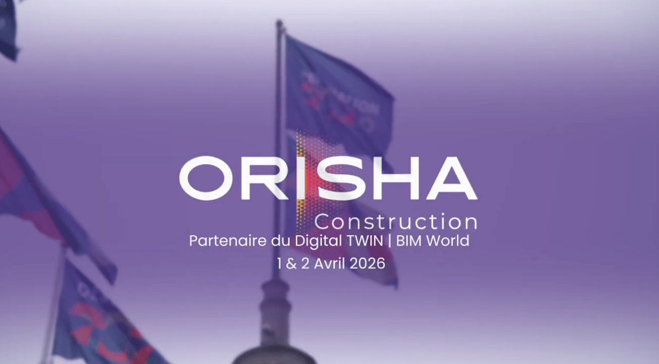 Logo Orisha Construction - Partenaire Digital Twin et BIM World, 1 et 2 avril 2026.